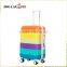 girl's abs highlight color travel trolley suitcase