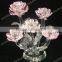 Graceful crystal flowers crystal lotus flower with high quality