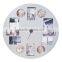 colorful photo frame wall clock