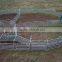 Hot dipped Galvanised 2.1m*1.8m oval pipe square tube steel sheep cattle yard panels hot sale
