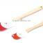 New Product Wood Handle Silicone Spatula Set