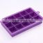 food grade 15 holes square shape silicone ice cube mould
