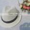 Factory High quality promotional cheap paper straw fedora hat