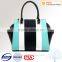 Guangzhou handbag market wholesale bag color strip fashion handbag for ladies