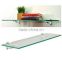 10" x 48" Inch Contemporary Clear Glass Floating Shelf