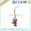 Cartoon Girl in Red Hanging Stainless Steel Mobile Phone Accessories