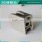 garden glass railing D type glass clamp for tube from China wenzhou
