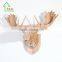 Wooden Moose Trophy Animal Head 3D Wall Art Decoration- Home Decor Wall Hanging