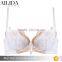 Womens Embroidered Padded Push-Up Bra with Matching Panty Set