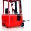 Ergonomical 1000kg 3 wheels electric forklift with white wheels