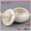 BSCI Hot Sale White Ceramic Round Jewelry Box for Gift