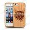 Wood bamboo cover custom cell phone case for iphone 6s case.