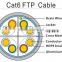 CCA cat6 23awg cable CCA cat6 ftp cable 4 Pairs 85