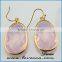 Fashion gold brass rhinestones stud earring with different size