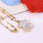 China top wholesale fashionable teddy bear shell gold long chain necklace