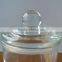 23oz Storage glass bottle with glass cover for sale