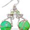 Handmade Silver Jewelry Emerald Cut Solitaire Designs Earrings