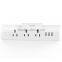 mini travel power strip adapterl smart socket 3 outlet 3 USB PORT with stand for phone and ipad