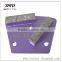 Trapezoid 2-Bar Diamond Floor Grinding pads 30 Grit medium bond