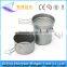 Two-piece Titanium Pan and Titanium Bowl for Titanium Camping Cookware