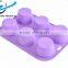 Mini Muffin Pan 6 Cups Silicone Mold for Cupcakes and Baking