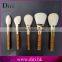 New design 5pcs wooden handle professional bamboo makeup brushes