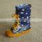 Children Matte Shoelaces PVC Rain Boots