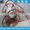 Conductors Stringing Anti twist Wire Rope 9mm Galvanized Braided for Power Line 6 Squares