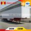 Tri-axe bulk cargo transport van type semi trailer