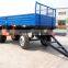 2 axles 4 wheel farm trailers /(flatbed drawbar full trailer and dump tipper full trailer)