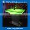 LED illuminated dinning table cafe furniture