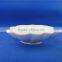 ceramic leaf shape popcorn bowl