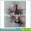 Handmade Wine Bottle Abstract Oil Painting