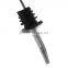 Stainless Steel Liquor Spirit Wine Bottle Pourer Free Flow Spout Rubber Stopper Drip Stop Wine Pourer Wine Measured Pourer