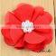 Colorful handmade rhinestone kids chiffon hair flower
