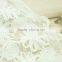 White embroidery coiling ribbon lace applique work design 3d lace fabric