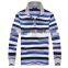 custom new design colorful men long sleeve polo t shirt factory