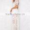 Guangzhou clothing factory women maxi dress latest design lace dress