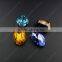 Best-selling Topaz Drop Shape Glass Fancy Stones.Factory Price Pointback Faceted Glass