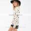 2016 Plain White Casual Long Sleeve With Animal Printing Shirt for Girls