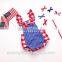 Newborn Baby Girls First 4th July Romper Kids Flutter Sleeve Bubble
