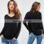Latest V neck 2016 ladies cotton women tops women formal blouse designs for wholesale