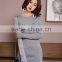 Blank Wholesale Long tight fit Cotton t shirt Dress for women