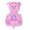 Aluminium Foil Balloons Party Decoration Bear Pink Message "It's A Girl" Pattern