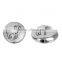 Zinc Based Alloy Spacer Beads Round Antique Silver Christmas Reindeer Carved About 14mm Dia