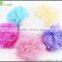 Wholesale bath sponge with rope body exfoliating PE mesh bath ball sponge cleaning