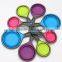 Amazon newest colorful collapsible silicone measuring cup spoons