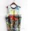 3D printed fashion style free custom your design tank top hot girls top sale 100%polyester tank top