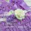 baby headband Light Purple flower sash lavender Petti lace romper set