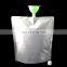 factory manufacture customized 2L blank aluminum foil spout pouch,liquid aluminum foil stand up bag for food packaging